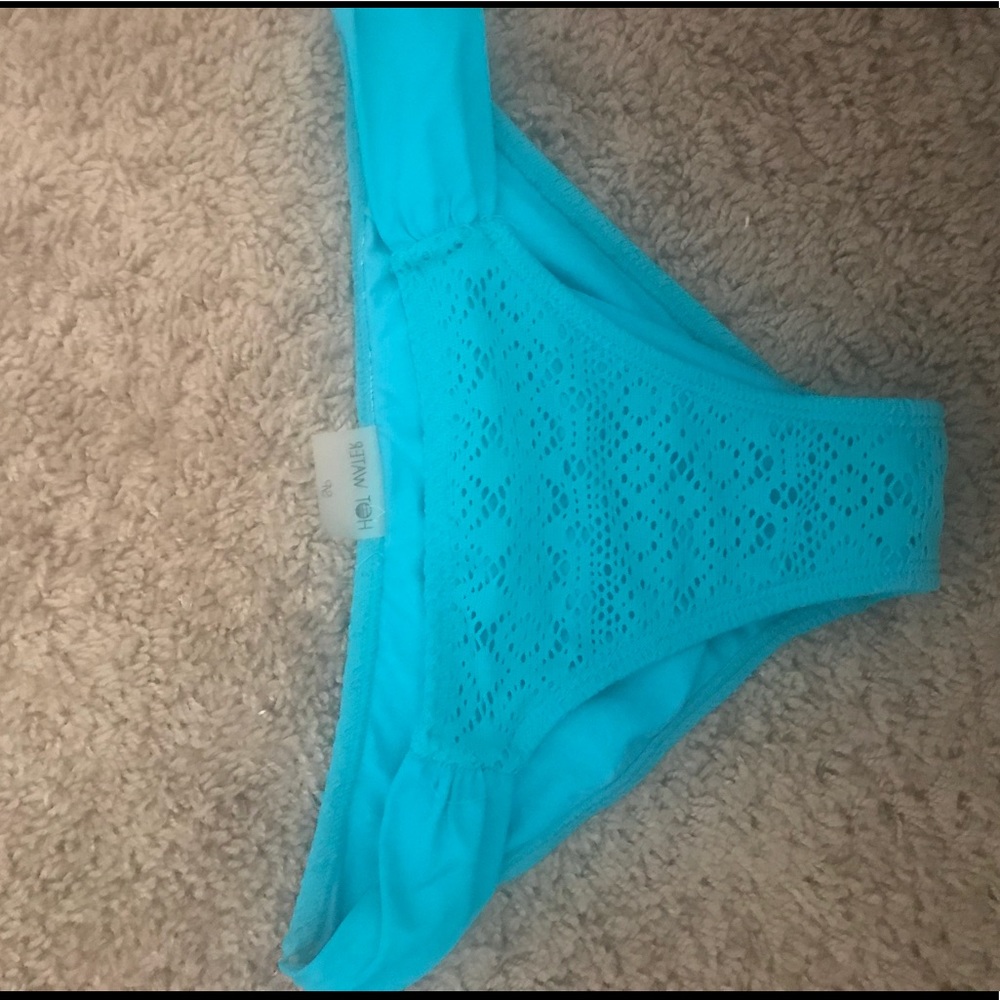 Blue bikini bottoms